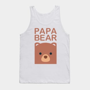 Cute and Cuddly Papa Bear for Father's Day Tank Top